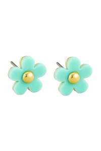 Tiger Tree Flower Button Studs