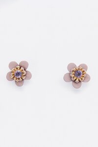 Stella + Gemma Flower Earring w Stone