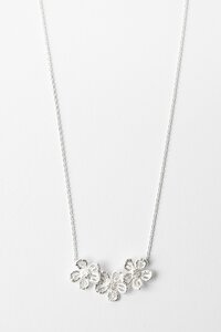 Stella + Gemma 3 Brushed Flowers Necklace