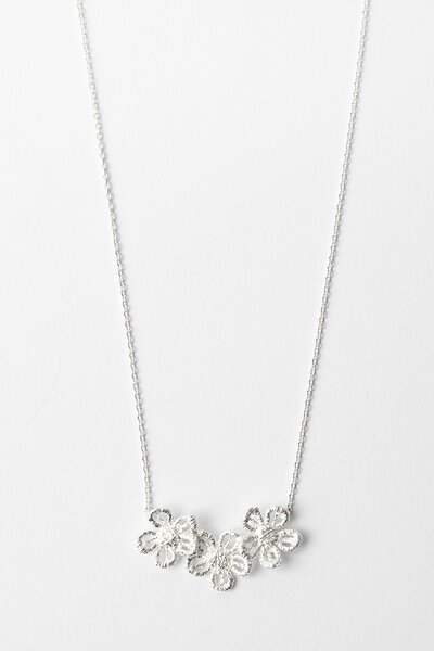 Stella + Gemma 3 Brushed Flowers Necklace-gift-guide-Hello Cyril.