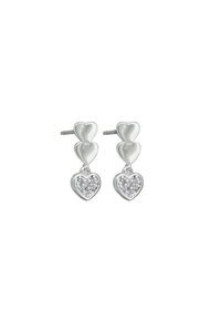 Tiger Tree Triple Heart Crystal Earring