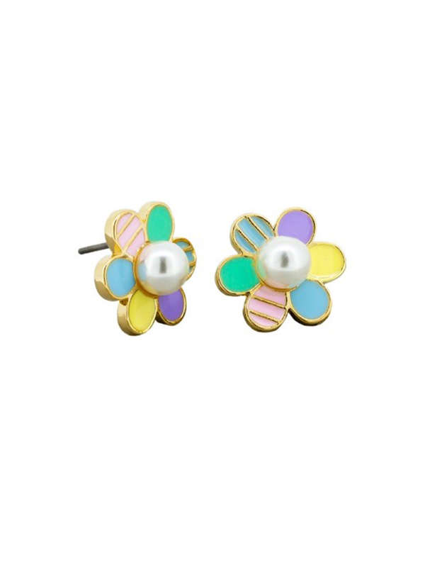 Tiger Tree Rainbow Daisy Earring