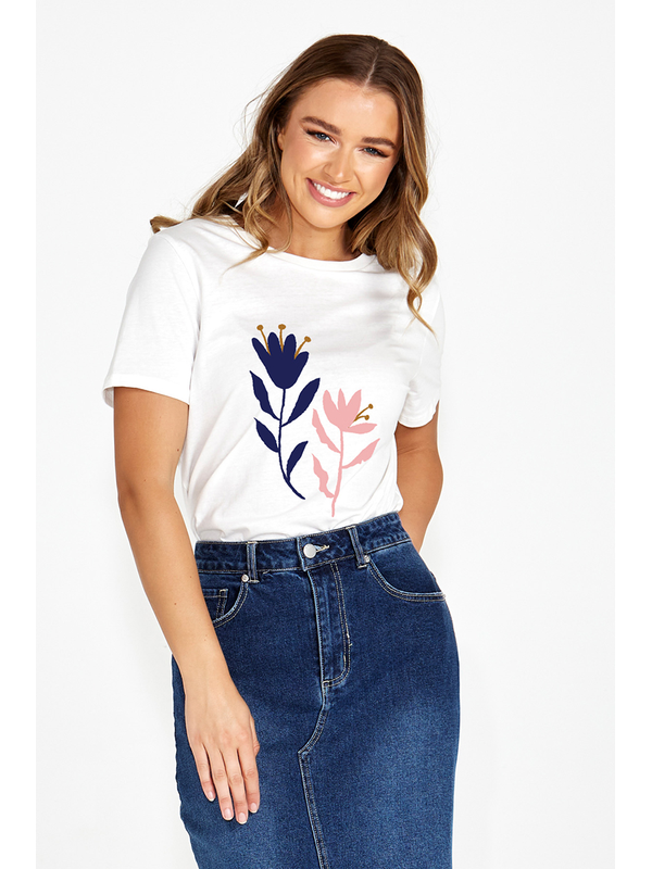 Sass Connie Printed Tee