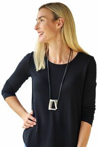 Archer House Double Rectangle Pendant Necklace