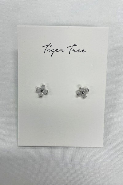 Tiger Tree White Flower Studs-hc-shop-by-style-Hello Cyril.