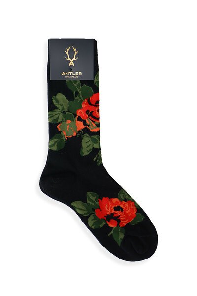 Antler Stop and Smell the Roses Sock-hc-new-Hello Cyril.