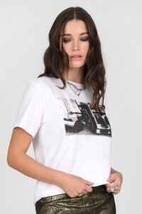 Storm Lights Camera Print Tee