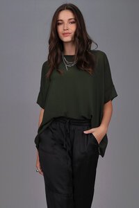 Storm Relaxed Sheer Short Sleeve Top