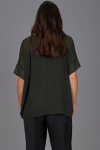 Storm Relaxed Sheer Short Sleeve Top