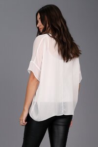 Storm Relaxed Sheer Short Sleeve Top