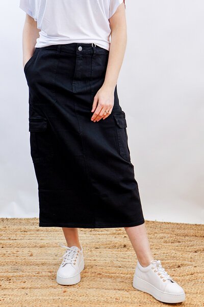 Wakee Cargo Denim Skirt-hc-new-Hello Cyril.