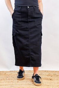 Wakee Cargo Denim Skirt