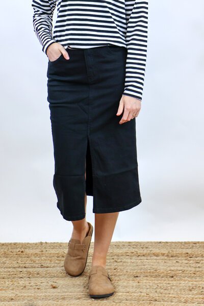 Wakee Denim Midi Skirt-hc-new-Hello Cyril.