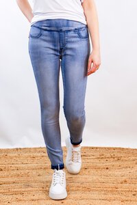 Wakee Slim Leg Pull On Jeans