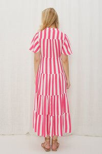 Iris Maxi Lollipop Stripe Maxi Dress