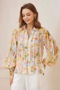 Iris Maxi Ophelia Lace Trim Shirt