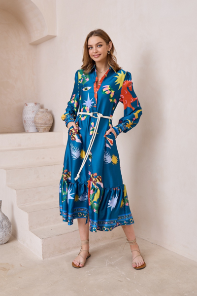 Iris Maxi Santorini Sunrise Dress-hc-new-Hello Cyril.