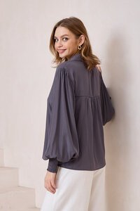 Iris Maxi Lace Trim Shirt