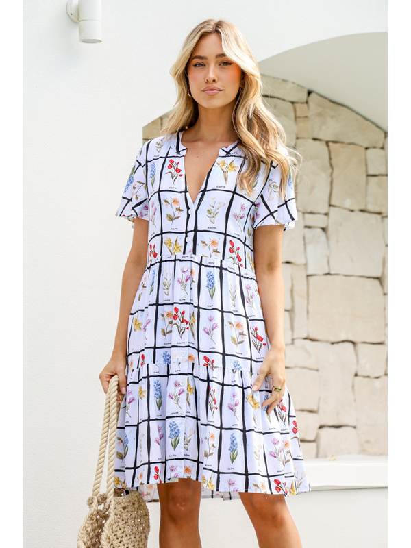 Grace + Co Flora Square Tier Dress