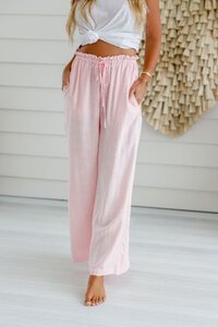 Miracle Wide Leg Linen Drawstring Pants