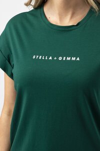 Stella + Gemma Cuffed Colour Tee