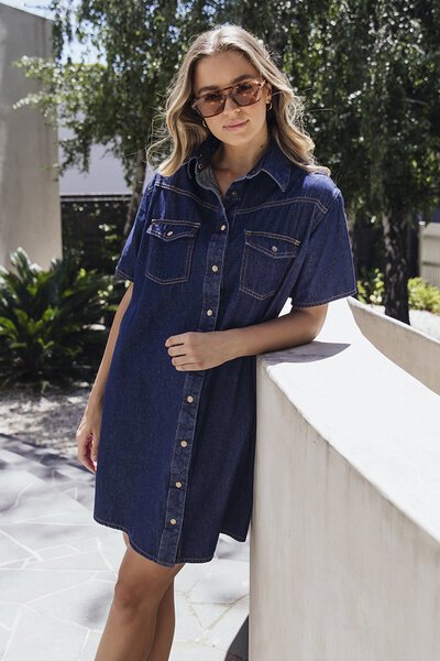 Foxwood Sorcha Denim Dress-hc-new-Hello Cyril.