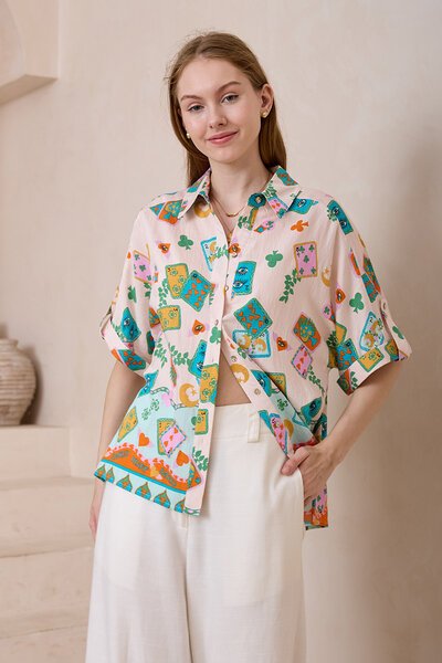 Iris Maxi Portofino Short Sleeve Shirt-hc-new-Hello Cyril.