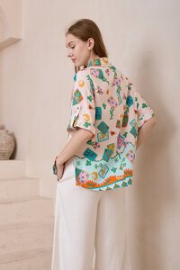 Iris Maxi Portofino Short Sleeve Shirt