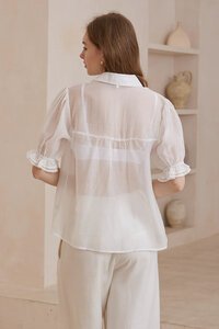 Iris Maxi Lilah Puff Sleeve Shirt