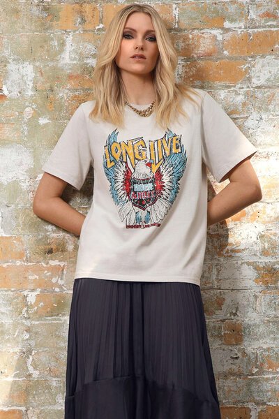 Storm Eagle Print Bone Tee-hc-new-Hello Cyril.