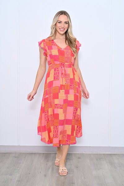 New U Paloma Print Dress-hc-new-Hello Cyril.