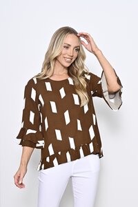 New U Danica Ruffle Blouse