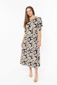 Leila + Luca Caramel Bloom Sunset Dress