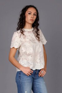 Storm Embroidered Top