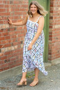 Miss Manlow Flora Ric Rac Maxi Dress