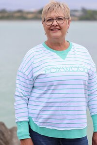 Foxwood Neon Stripe Simplified Crew