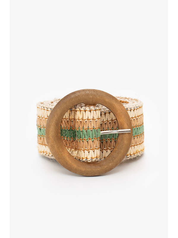 Antler Boho Rattan Stretch Belt