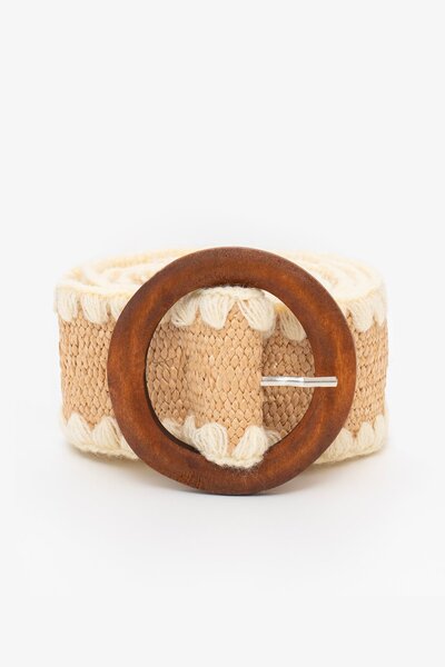 Antler Crochet Edge Rattan Stretch Belt-gift-guide-Hello Cyril.