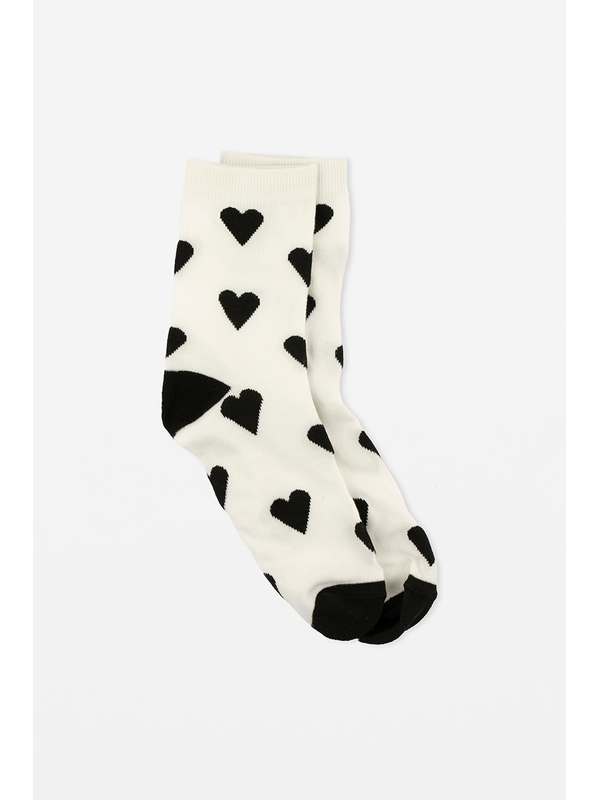 Stella + Gemma Heart Crew Socks