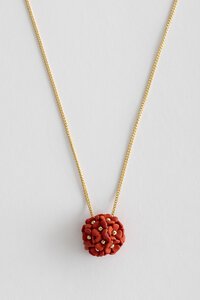 Stella + Gemma Flower Ball Pendant Necklace