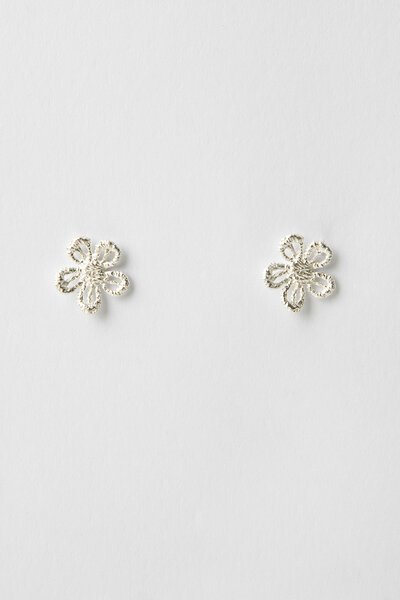 Stella + Gemma Brushed Flower Earrings-gift-guide-Hello Cyril.