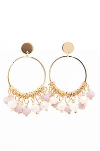 Stella + Gemma Hoops With Beads Earrings