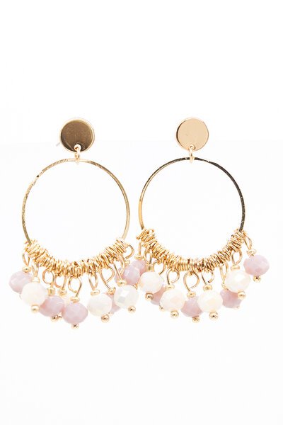 Stella + Gemma Hoops With Beads Earrings-gift-guide-Hello Cyril.