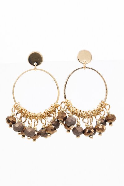 Stella + Gemma Hoops With Beads Earrings-gift-guide-Hello Cyril.