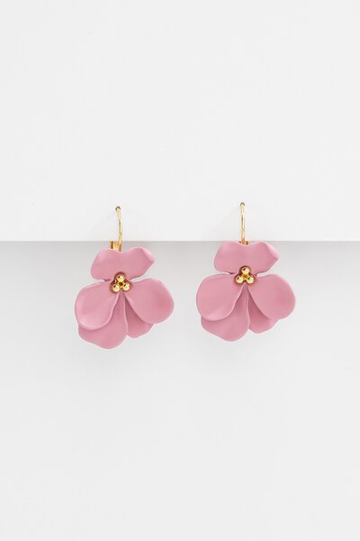 Stella + Gemma Large Flower French Hook Earring-gift-guide-Hello Cyril.