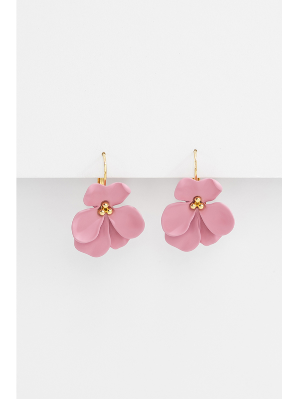 Stella + Gemma Large Flower French Hook Earring