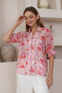 Iris Maxi Emmeline Short Sleeve Blouse