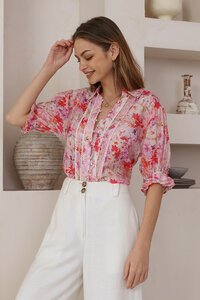 Iris Maxi Emmeline Short Sleeve Blouse