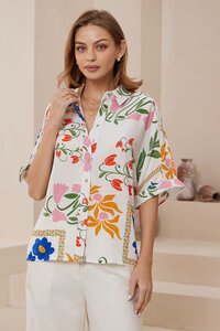 Iris Maxi Millia Short Sleeve Shirt