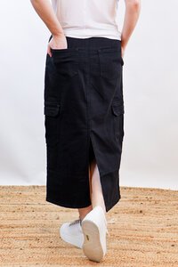 Wakee Cargo Denim Skirt